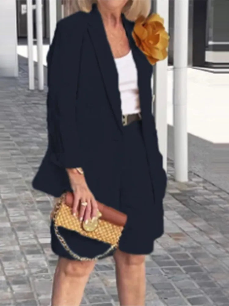 Qirah | 2-delige zakelijke set voor dames – Elegant vest & korte broek