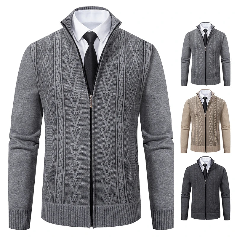 Tarlon | Veste zippée élégante pour homme – col montant, vêtement d'extérieur chic et décontracté.