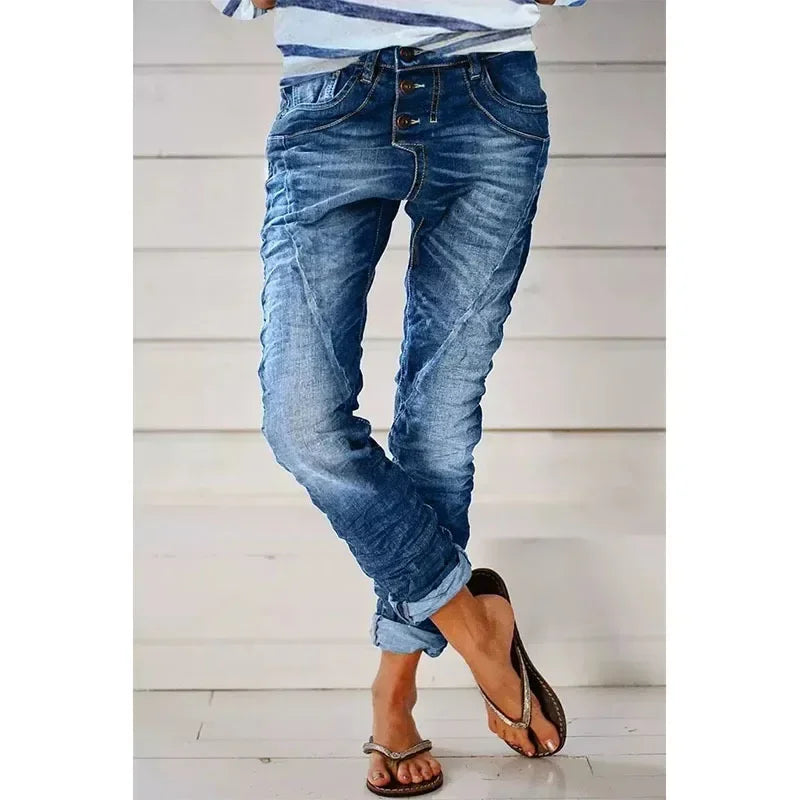 Ulvaria | Stretchdenim broek voor dames – Comfortabele slim fit, casual jeans, zachte en flexibele denim