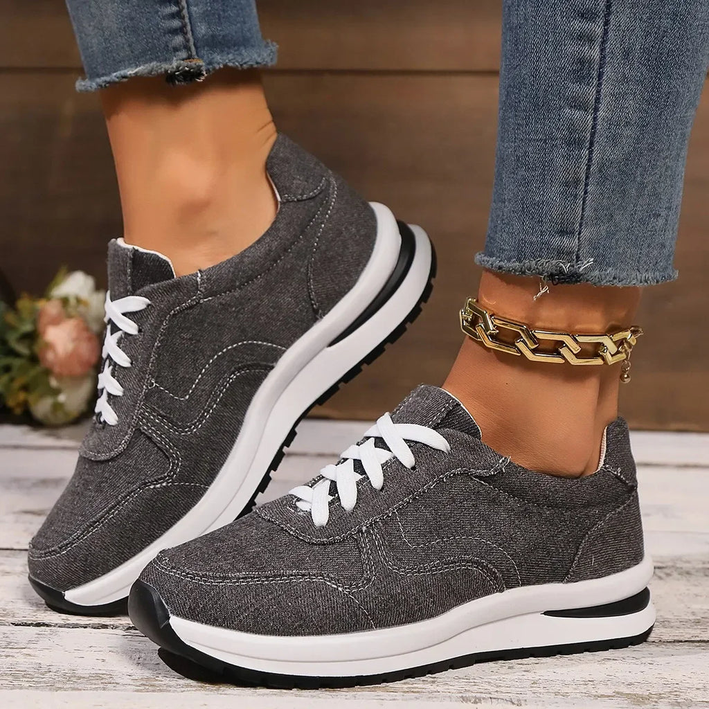 Bluette | Denim Sneakers voor dames, casual schoenen, ademend, stijlvol
