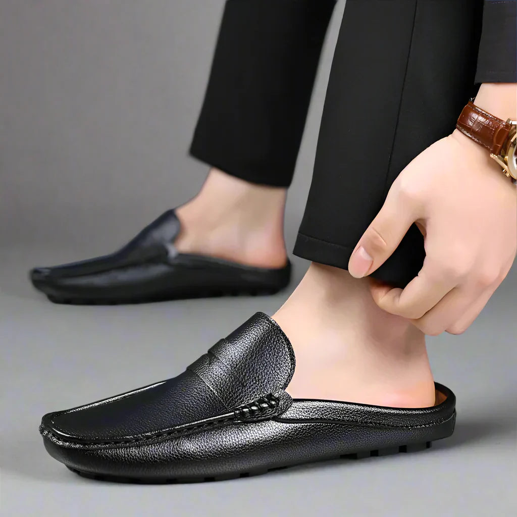 Daxton | Breathable Slip-On Leather Loafers for Men - Comfortable Casual Shoes