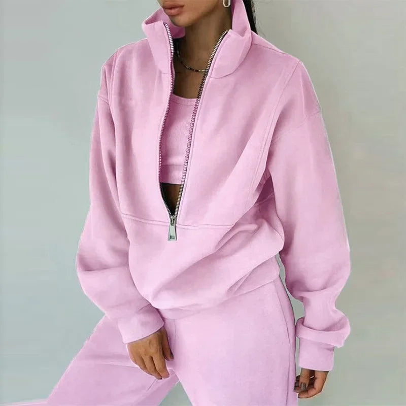 Ilvara | Moderne loungewearset voor dames – zachte, warme trui en broek om thuis in te relaxen