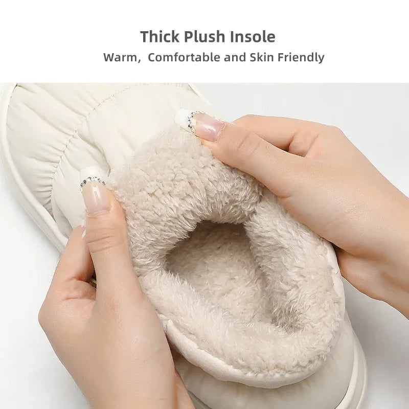 ComfiSlip | Waterdichte antislip pantoffels met pluche voering - Gezellig en comfortabel winterschoeisel