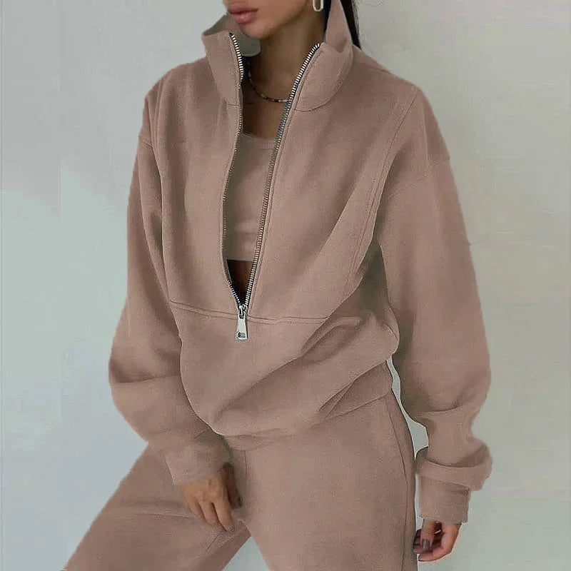 Ilvara | Moderne loungewearset voor dames – zachte, warme trui en broek om thuis in te relaxen