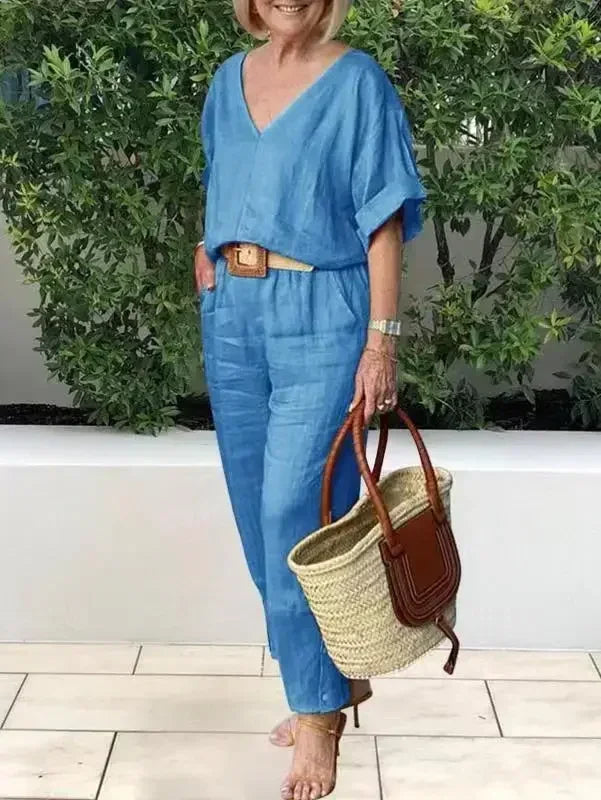 Lunae | Casual lentecombinatie voor dames – 2-delige, luchtige set
