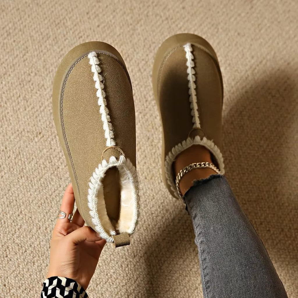 Akira | Winter Platform Sneeuwlaarzen - Warme Slip-On, Waterdicht, Antislipzool