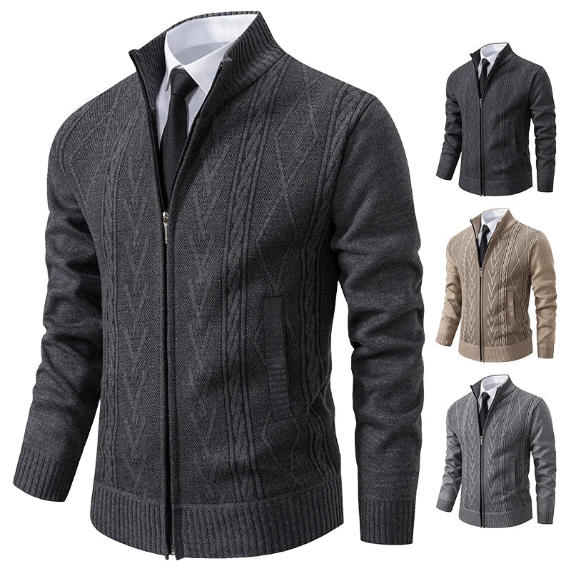 Tarlon | Veste zippée élégante pour homme – col montant, vêtement d'extérieur chic et décontracté.