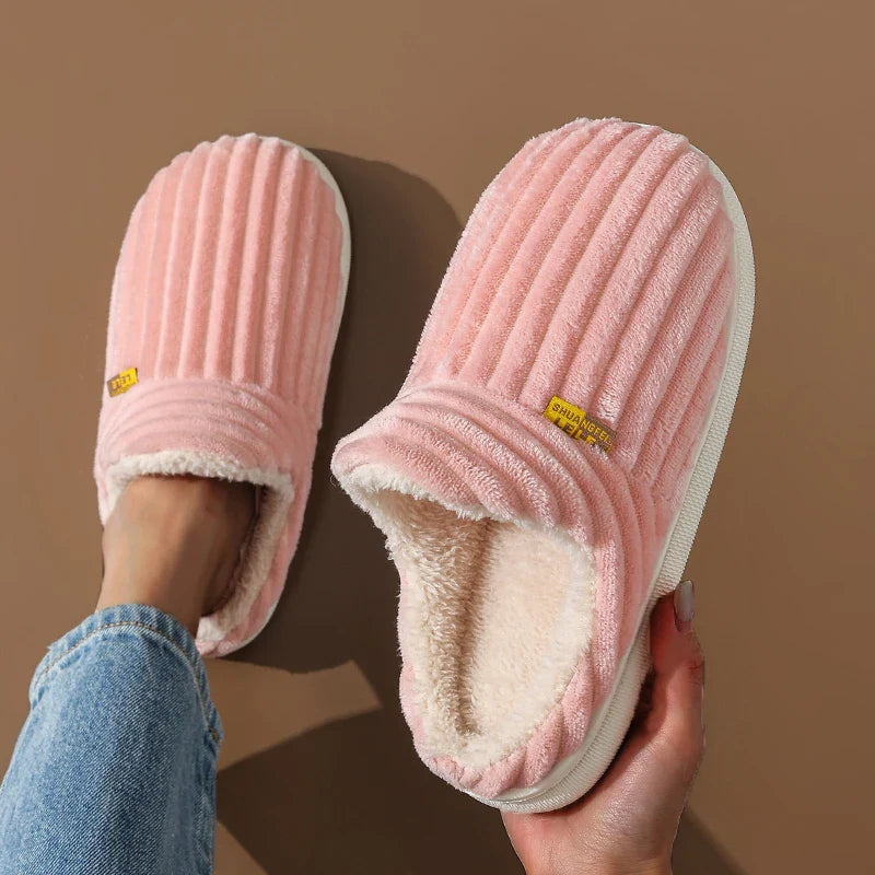 WarmWalks | Pantoufles d'intérieur moelleuses avec doublure en fourrure douce et semelle antidérapante - Confort douillet pour se détendre