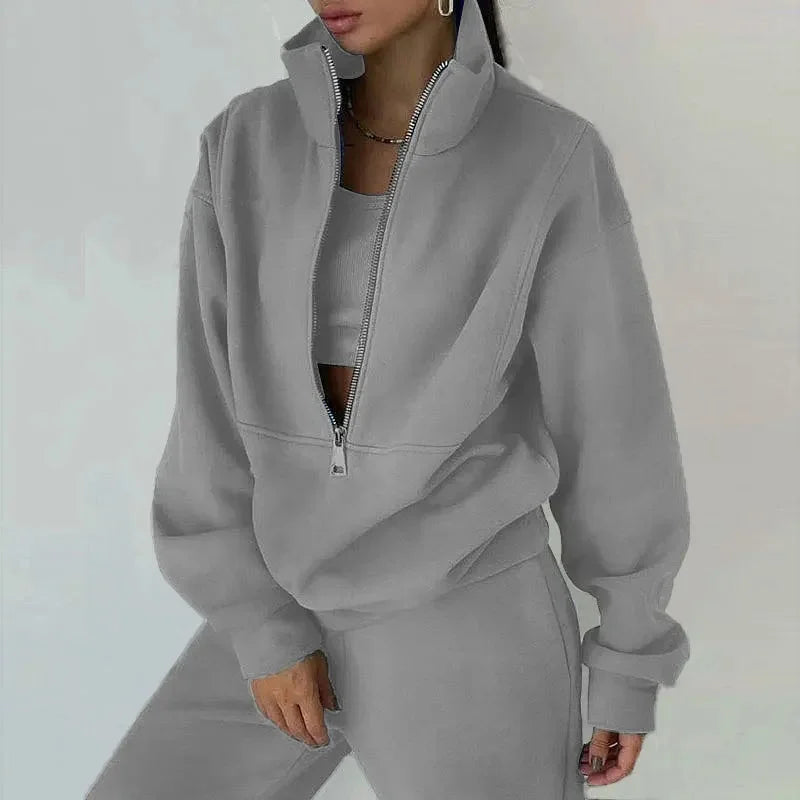 Ilvara | Moderne loungewearset voor dames – zachte, warme trui en broek om thuis in te relaxen