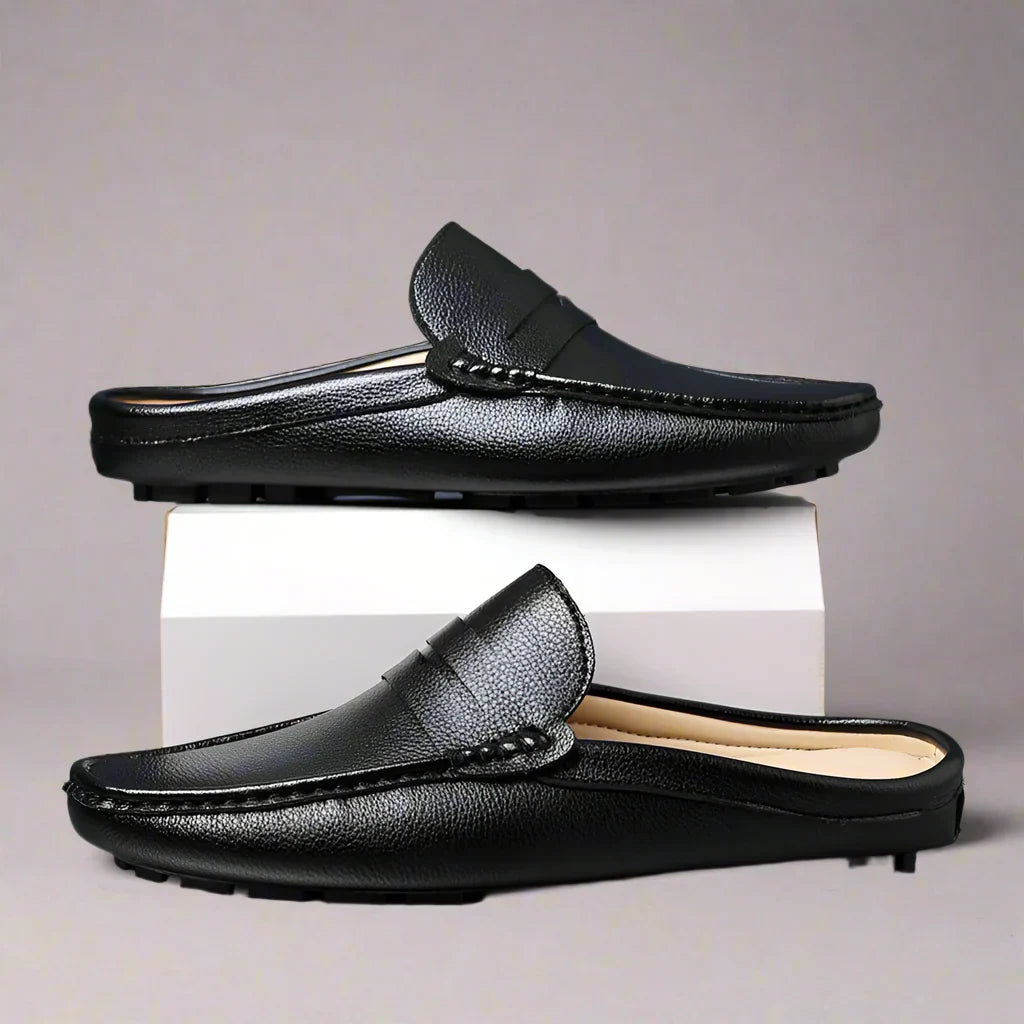Daxton | Breathable Slip-On Leather Loafers for Men - Comfortable Casual Shoes