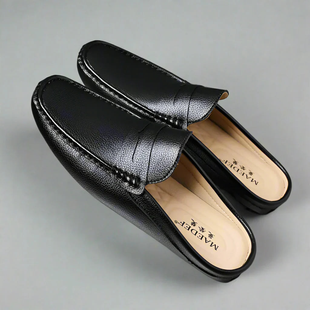 Daxton | Breathable Slip-On Leather Loafers for Men - Comfortable Casual Shoes