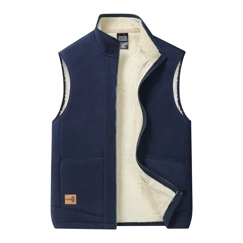 Norric | Gilet chaud sans manches pour homme – Gilet léger doublé polaire