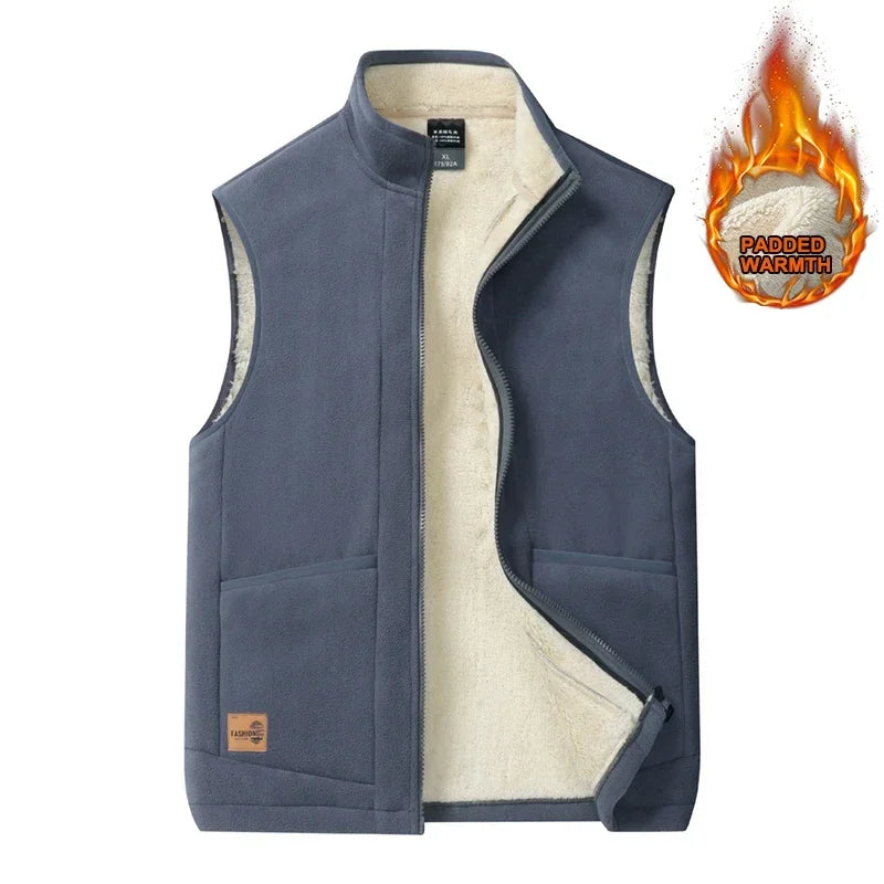 Norric | Gilet chaud sans manches pour homme – Gilet léger doublé polaire