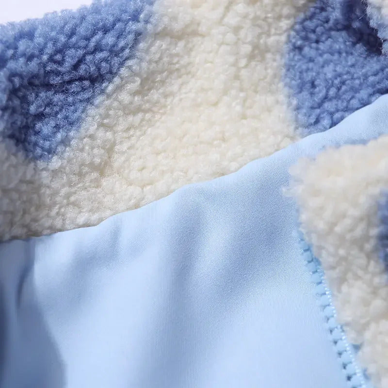 Amariel | Veste réversible pour femme à imprimé cœur – Vêtement d'extérieur décontracté, confortable et léger