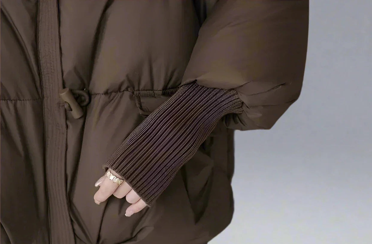 Berenice | Elegante damespufferjas met bontkraag - warme winterkleding, gezellige en stijlvolle jas voor koud weer