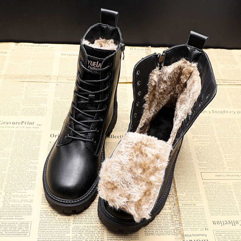 ArcticStep | Chique winter leren enkellaarsjes
