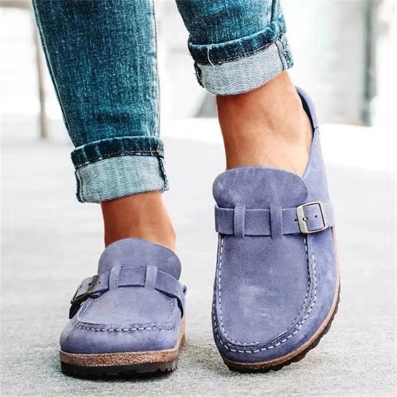 Xoana | Women's Slip-On Suede Loafers - Comfortable Casual Flats for Everyday Wear
