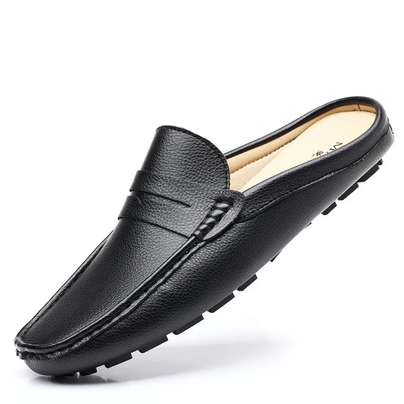Daxton | Breathable Slip-On Leather Loafers for Men - Comfortable Casual Shoes