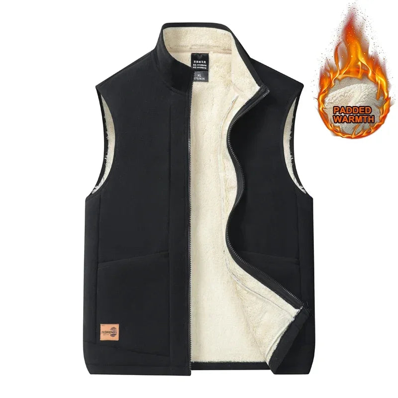 Norric | Gilet chaud sans manches pour homme – Gilet léger doublé polaire