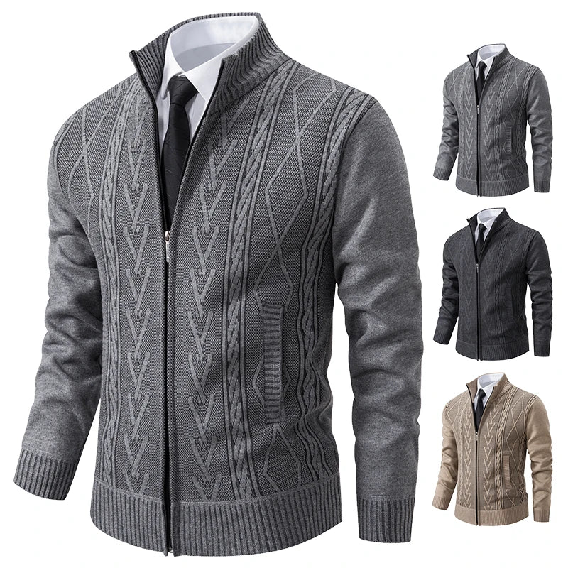 Tarlon | Veste zippée élégante pour homme – col montant, vêtement d'extérieur chic et décontracté.