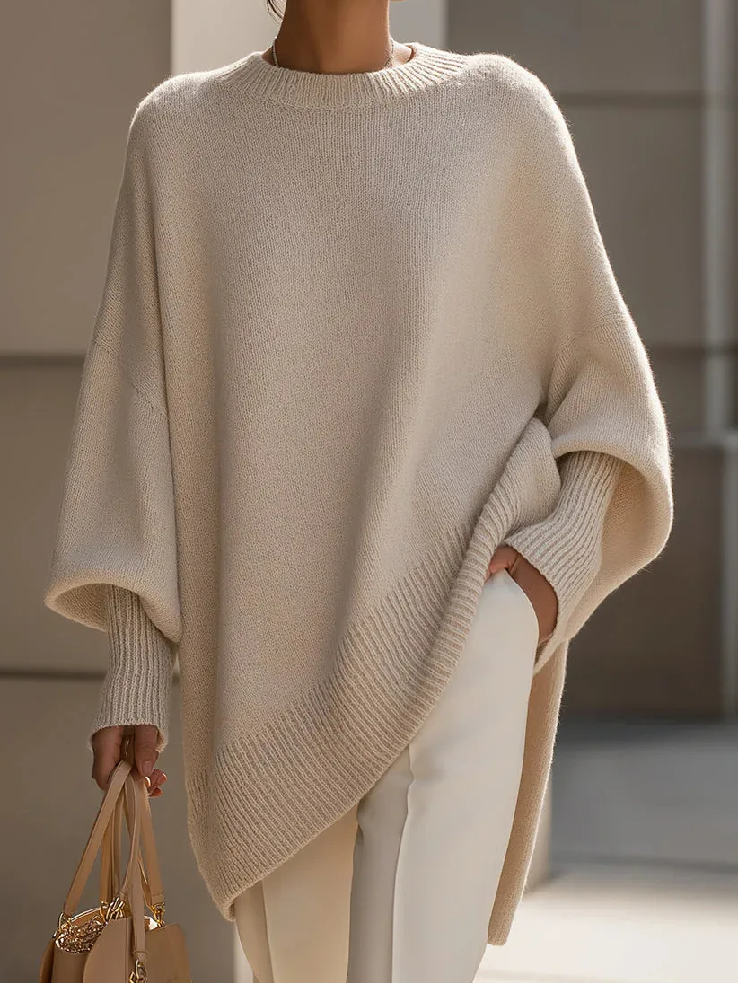 Kaivara | Oversized wollen trui voor dames – Comfortabele gebreide pullover, chique wintertop