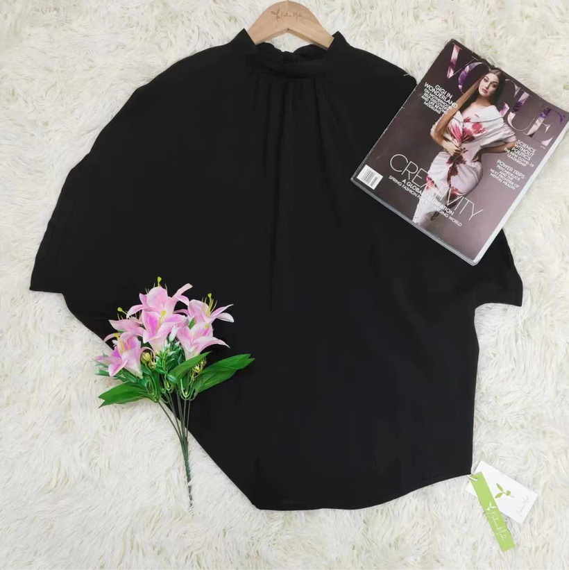 Darcella | Elegant Loose Short Sleeve Blouse - Women's Fashion Top, Casual & Chic