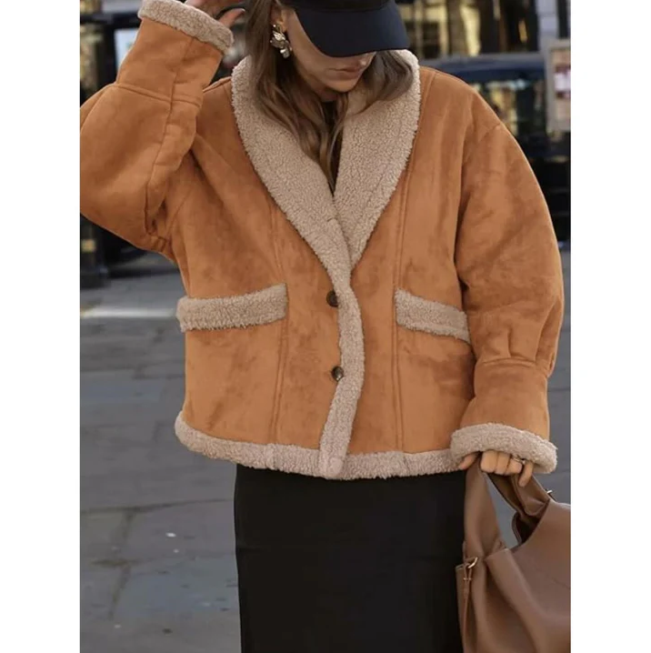 Adelaide | Wollen Suède Damesjas - Stijlvol, Warm & Comfortabel