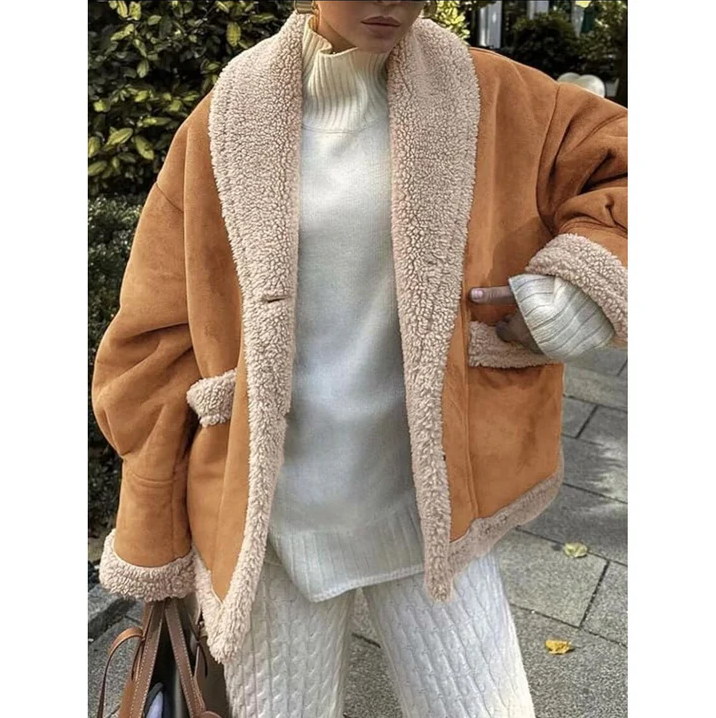 Adelaide | Wollen Suède Damesjas - Stijlvol, Warm & Comfortabel