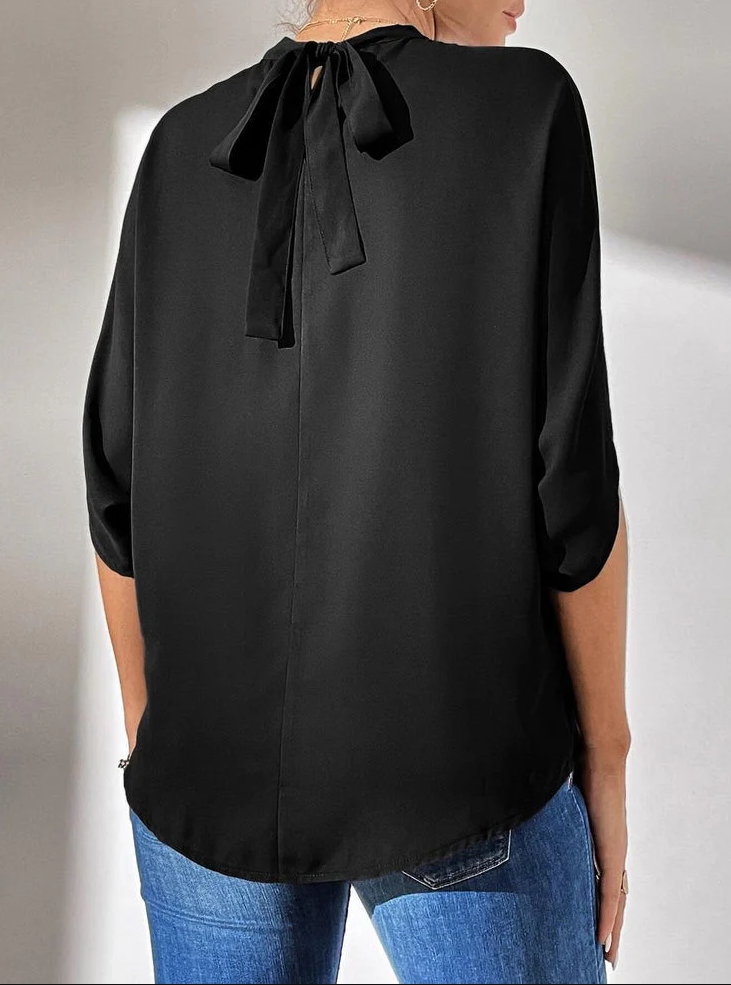 Darcella | Elegante losse blouse met korte mouwen - Damesmodetop, Casual & Chic