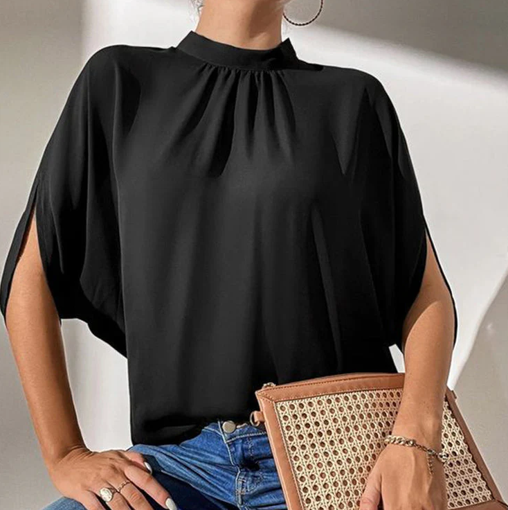 Darcella | Elegante losse blouse met korte mouwen - Damesmodetop, Casual & Chic
