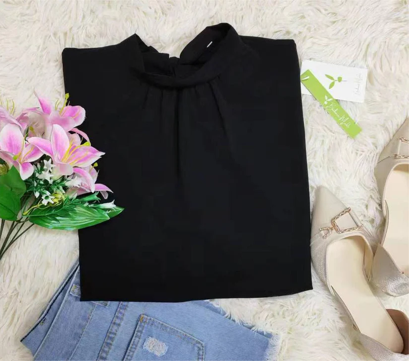 Darcella | Elegante losse blouse met korte mouwen - Damesmodetop, Casual & Chic