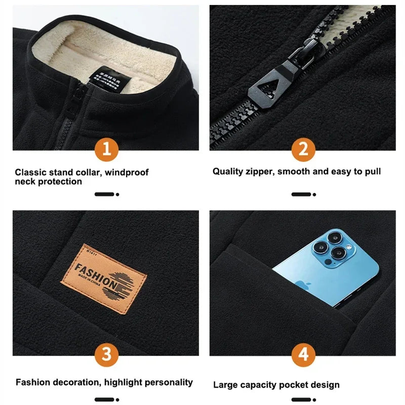 Norric | Gilet chaud sans manches pour homme – Gilet léger doublé polaire