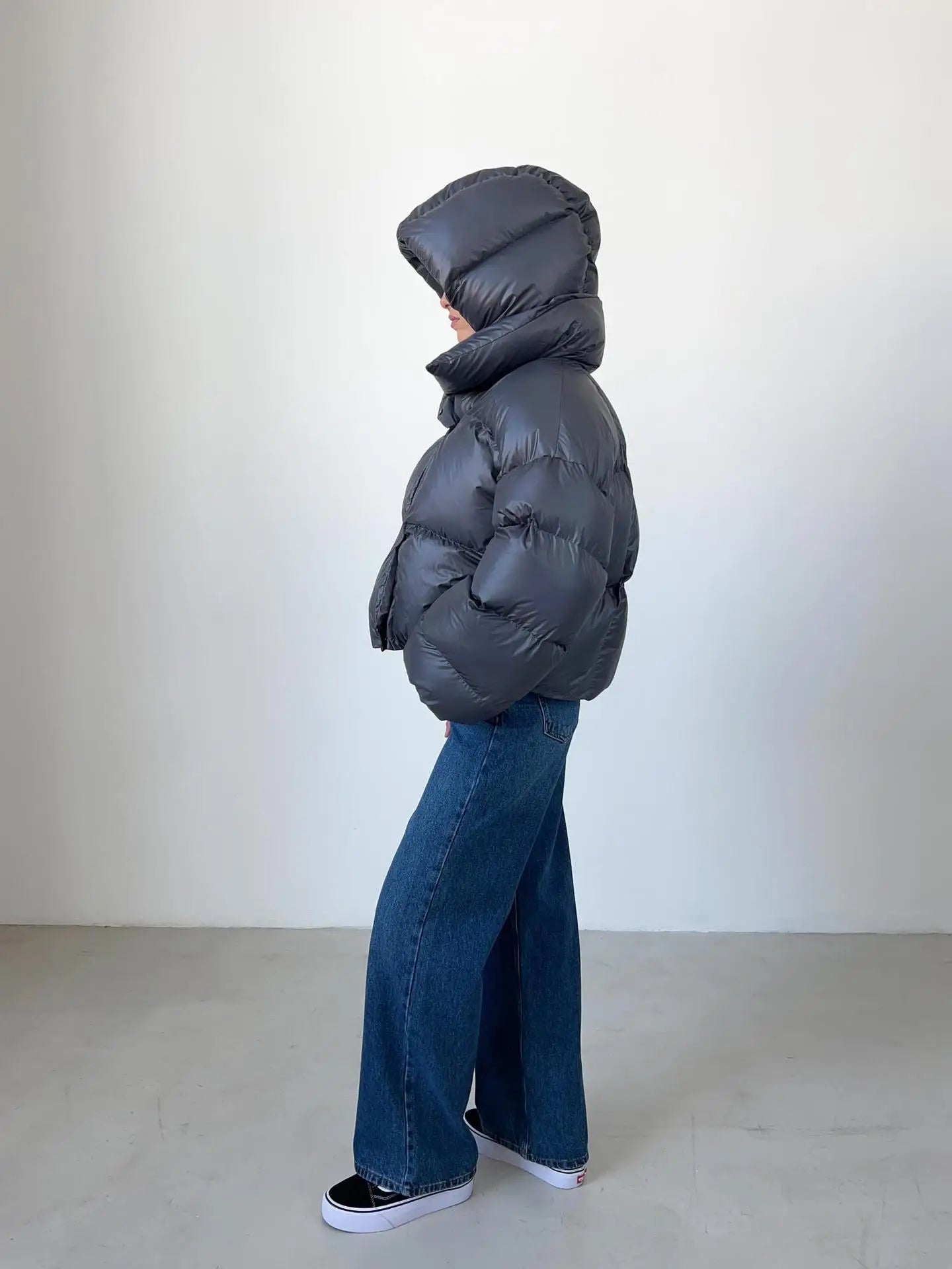 Elvaria | Dikke pufferjas voor dames – Warme winterjas met drukknoopsluiting, casual outdoorstijl