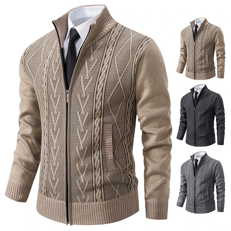 Tarlon | Veste zippée élégante pour homme – col montant, vêtement d'extérieur chic et décontracté.