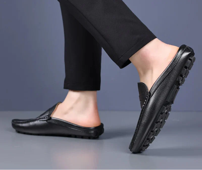 Daxton | Breathable Slip-On Leather Loafers for Men - Comfortable Casual Shoes
