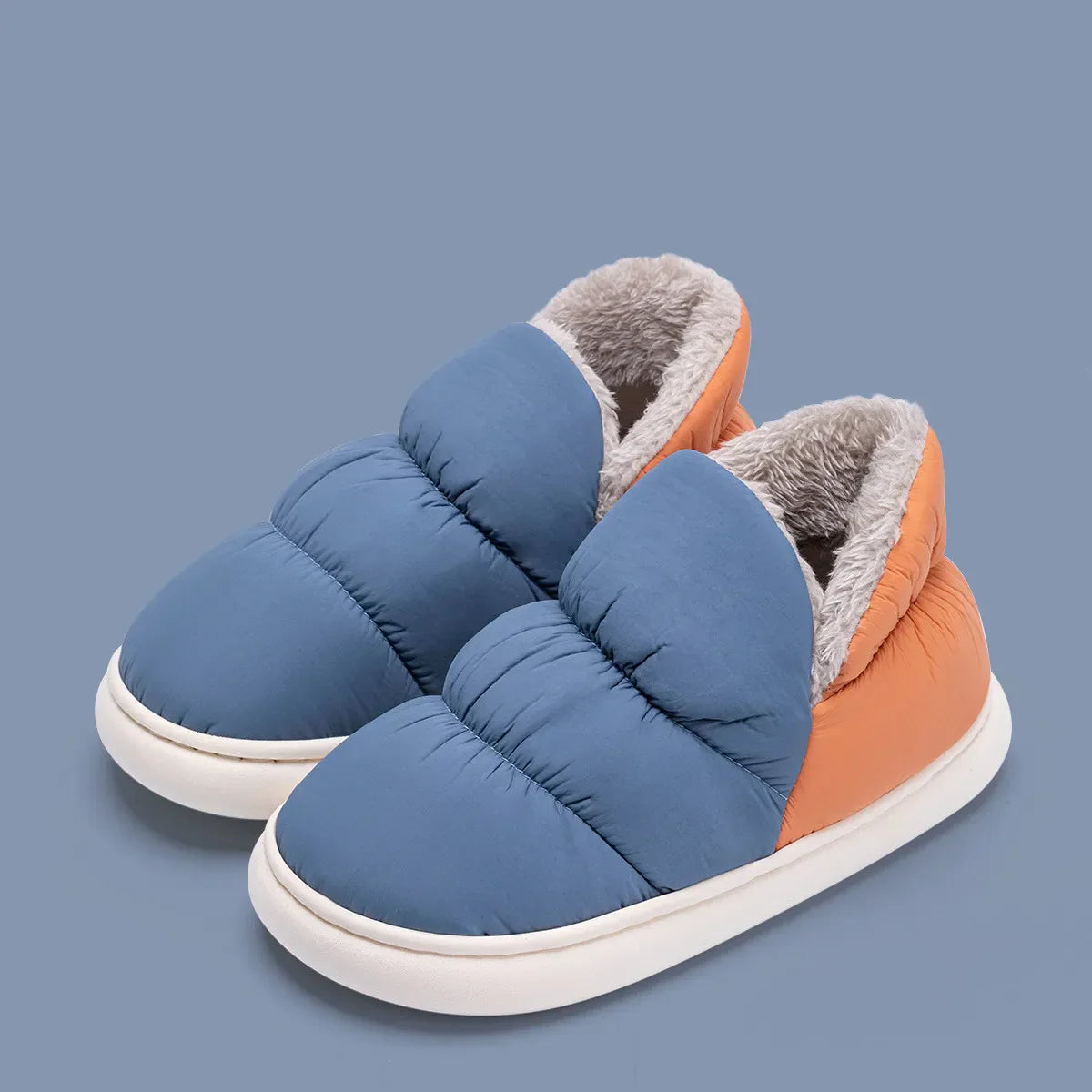 ComfiSlip | Pantoufles imperméables et antidérapantes avec doublure en peluche - Chaussures d'hiver confortables et douillettes