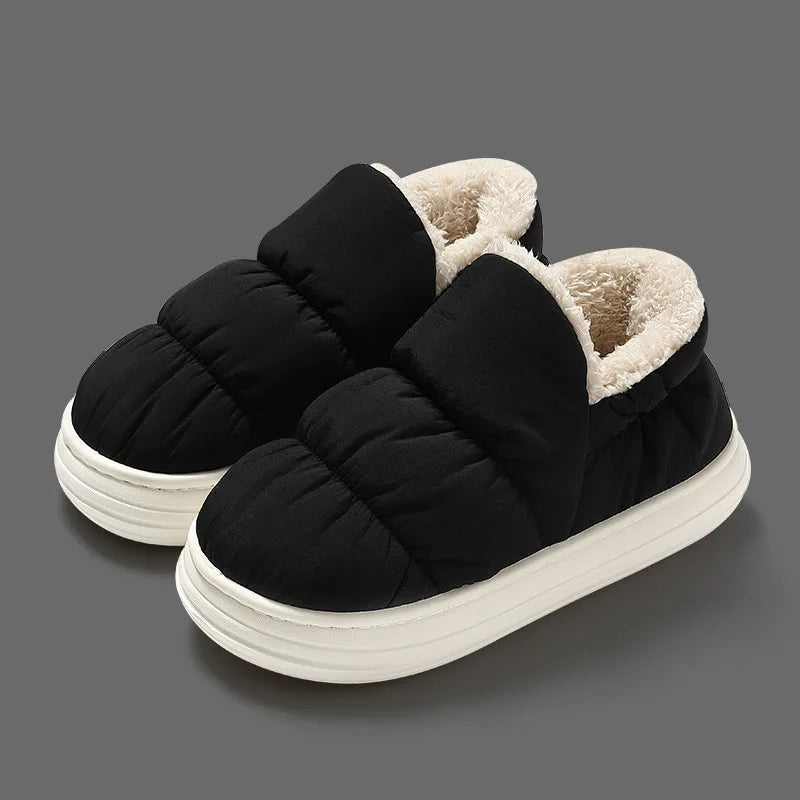 ComfiSlip | Pantoufles imperméables et antidérapantes avec doublure en peluche - Chaussures d'hiver confortables et douillettes