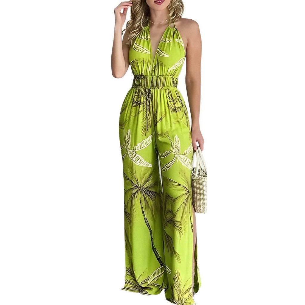 Dayna - geblümter Jumpsuit mit weitem Bein