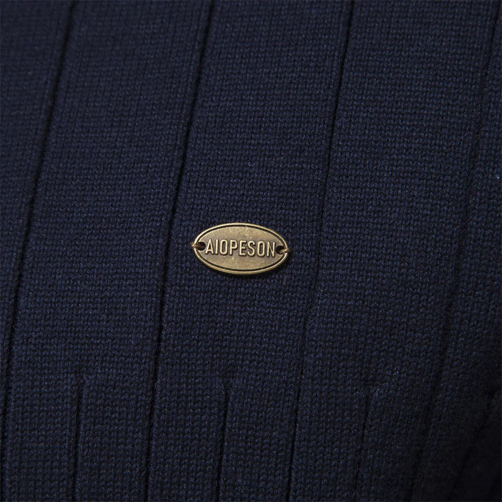 Brannon | Pull d'hiver épais pour homme avec col zippé - Pull décontracté, chaud et confortable pour les temps froids