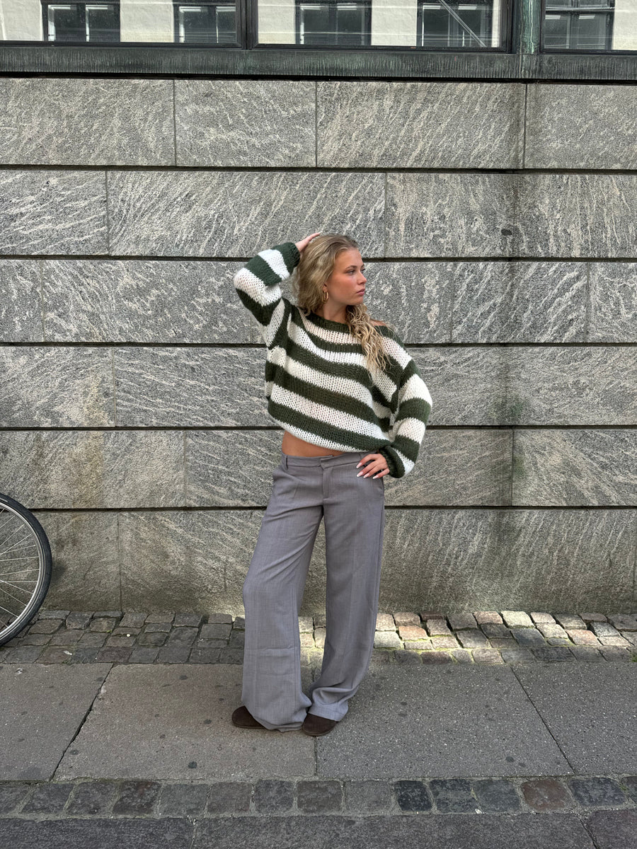 Virella | Gezellige gestreepte gebreide trui voor dames – zachte pullover met lange mouwen voor casual gelegenheden