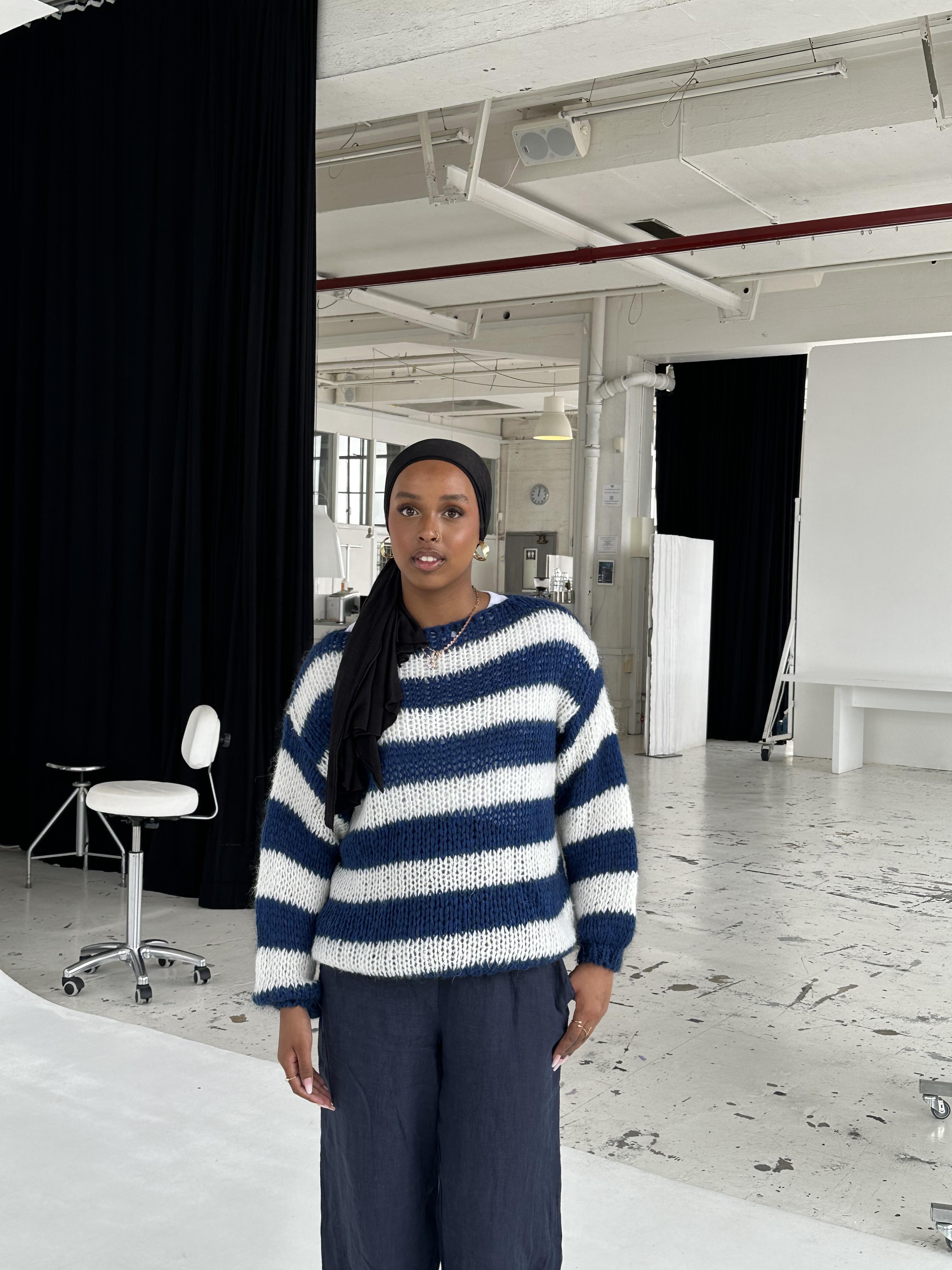 Virella | Gezellige gestreepte gebreide trui voor dames – zachte pullover met lange mouwen voor casual gelegenheden