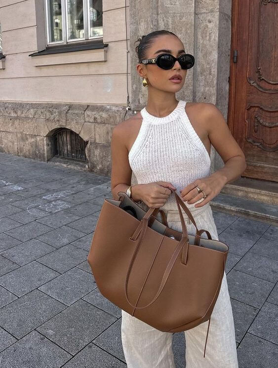 Tovala | Grote Capaciteit Vintage Leren Tote Tas voor Vrouwen - Klassieke Schoudertas