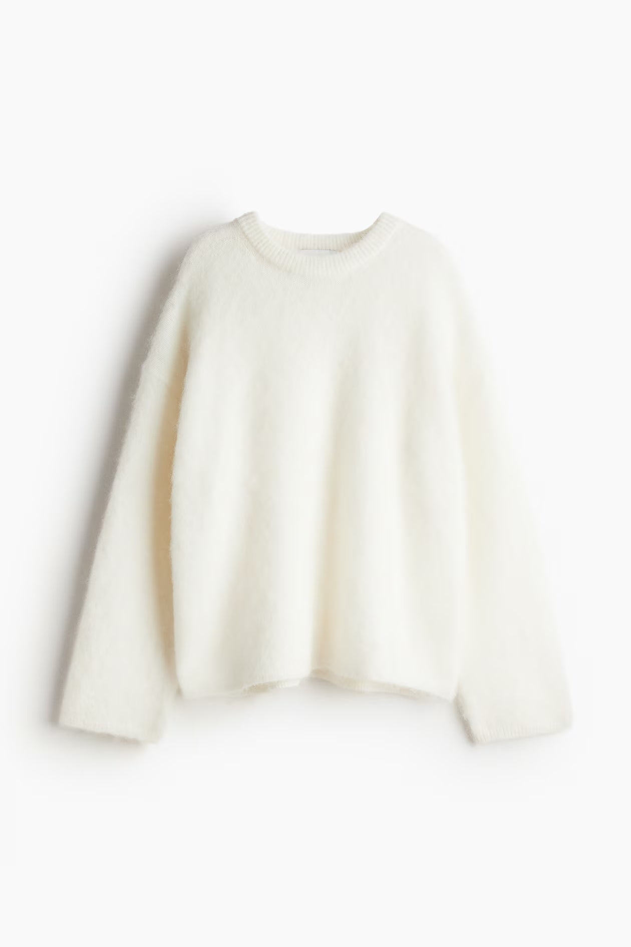 Annemiek | Pull en mohair pour femme – pull doux en maille à col rond, haut chaud et élégant pour l'hiver