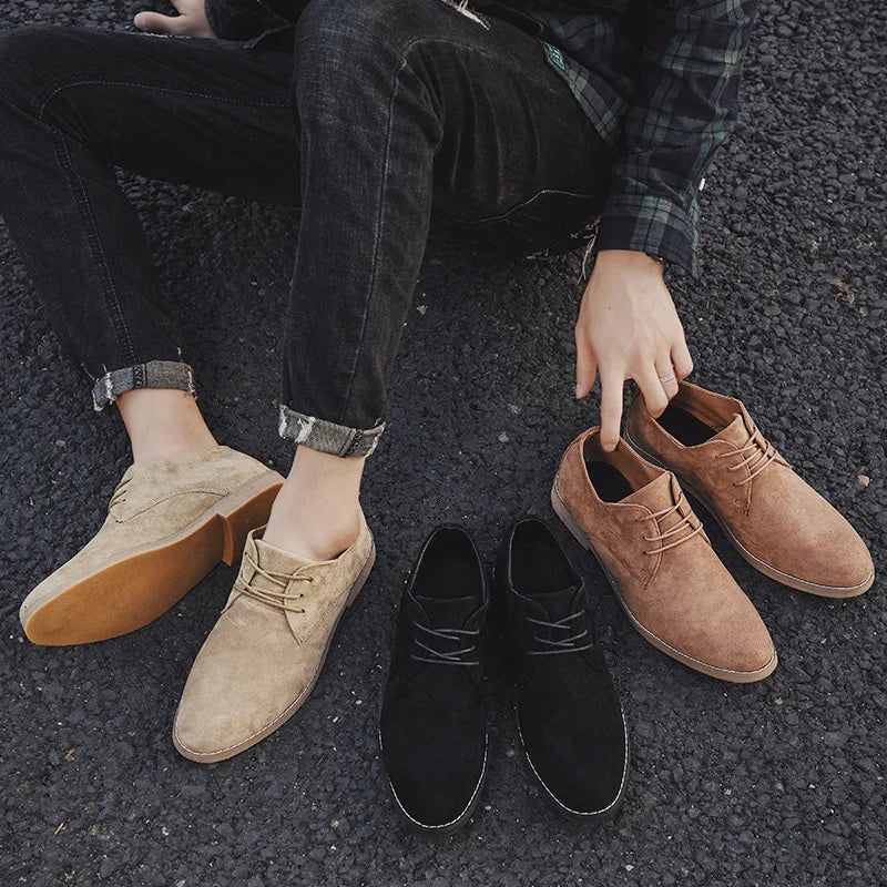 Vjekoslav | Suède Oxford-businessschoenen voor heren - Elegant, lichtgewicht, comfort voor de hele dag