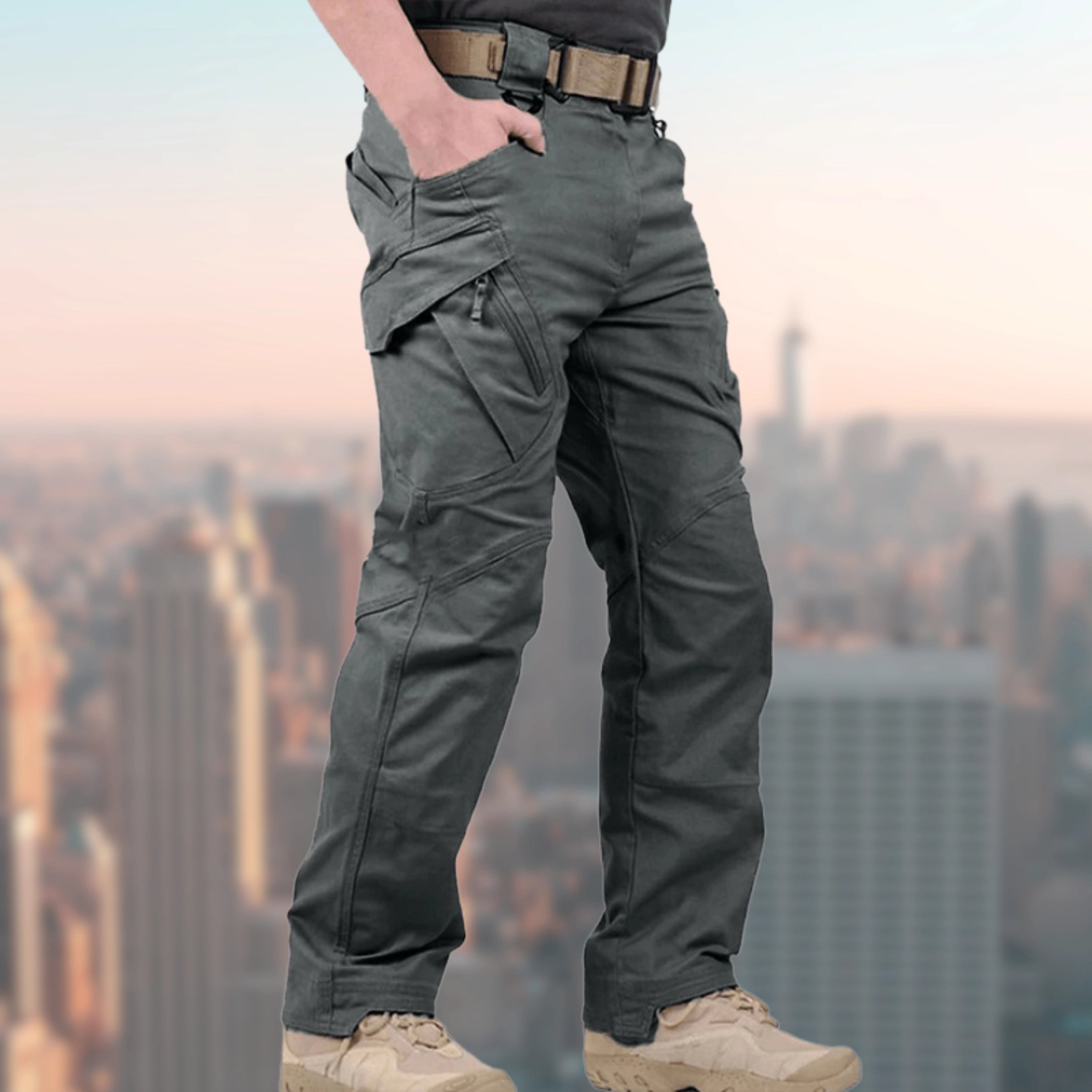 Worrin | Pantalon cargo tactique pour homme – Respirant, pour l'extérieur, multipoches, résistant, style militaire