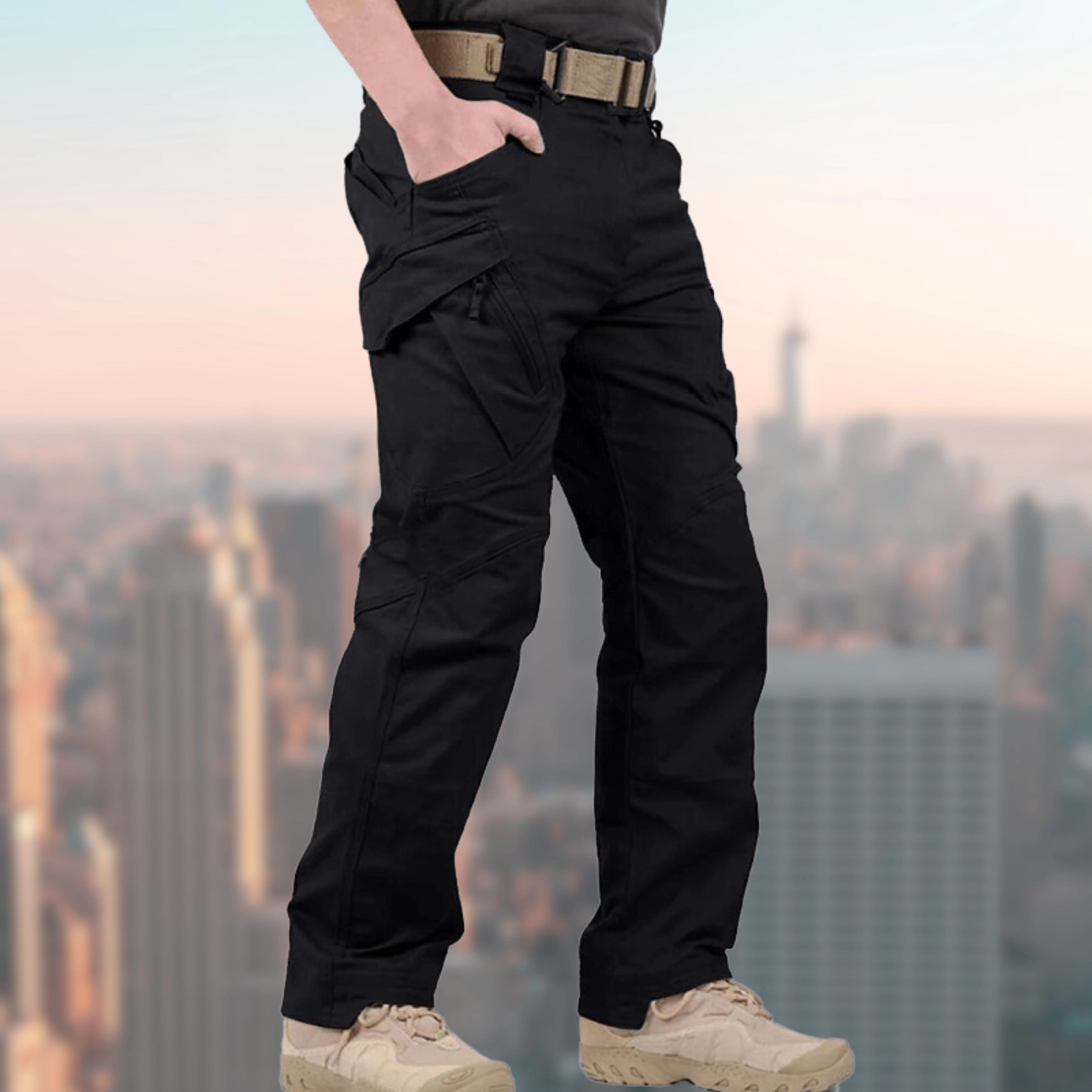 Worrin | Pantalon cargo tactique pour homme – Respirant, pour l'extérieur, multipoches, résistant, style militaire