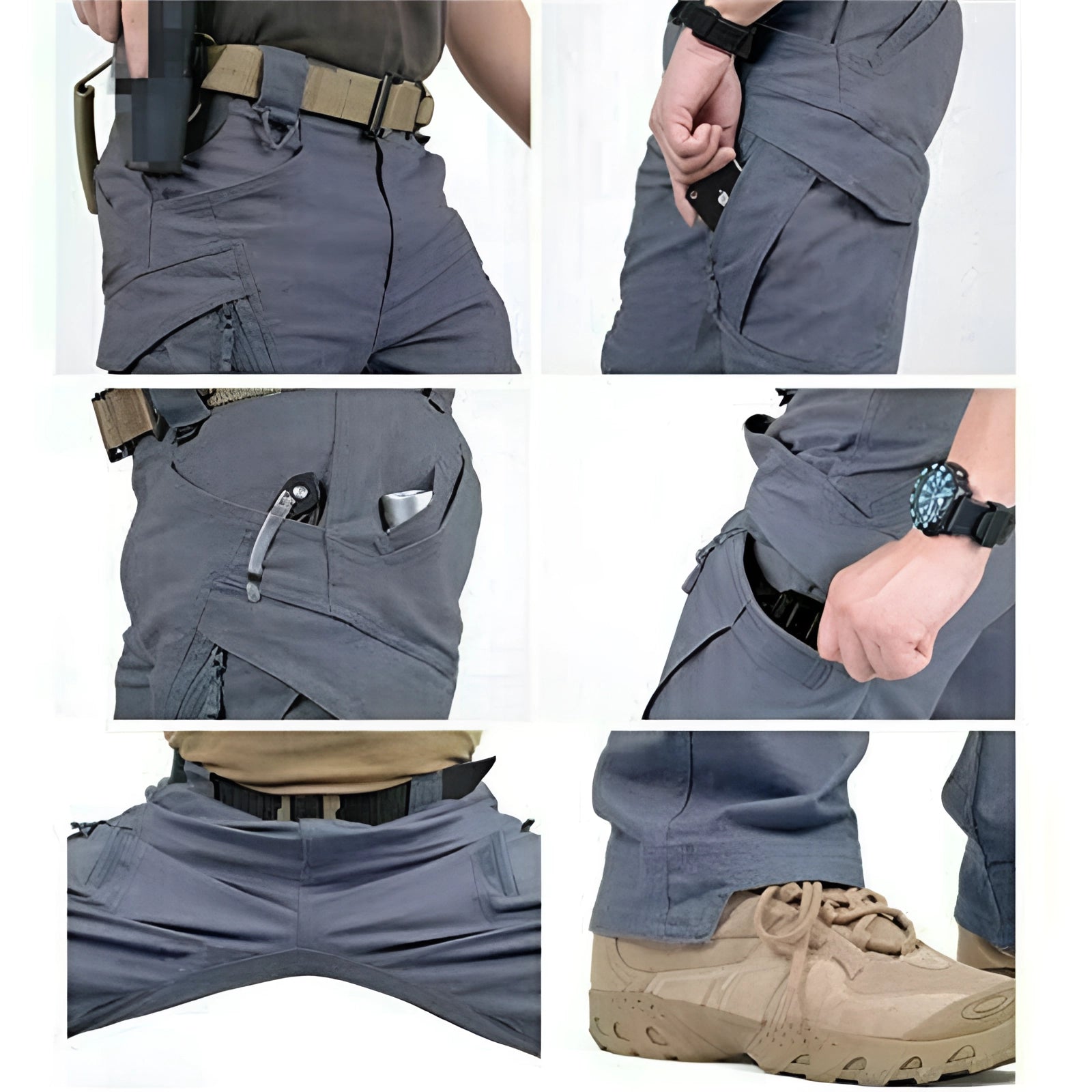 Worrin | Pantalon cargo tactique pour homme – Respirant, pour l'extérieur, multipoches, résistant, style militaire