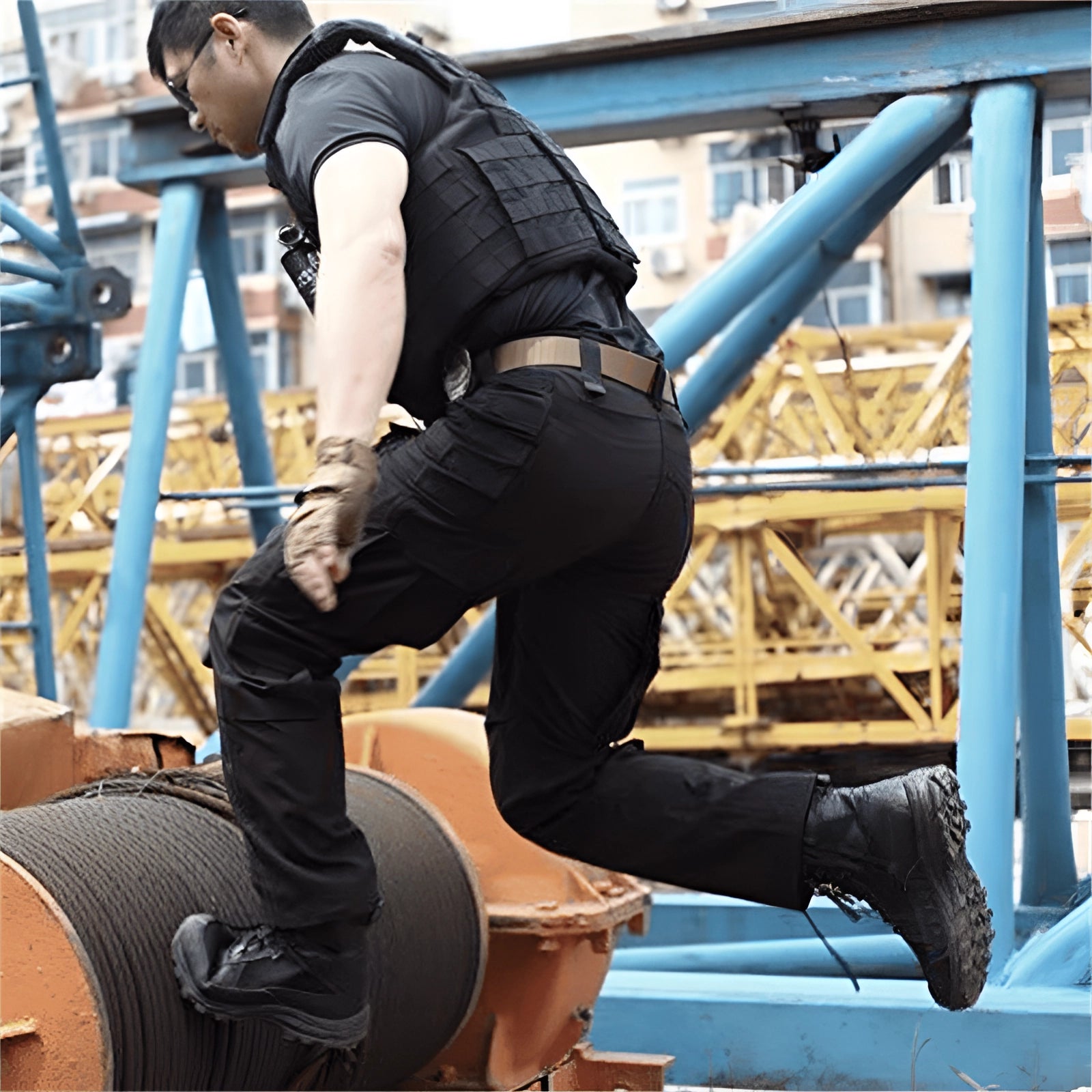 Worrin | Pantalon cargo tactique pour homme – Respirant, pour l'extérieur, multipoches, résistant, style militaire