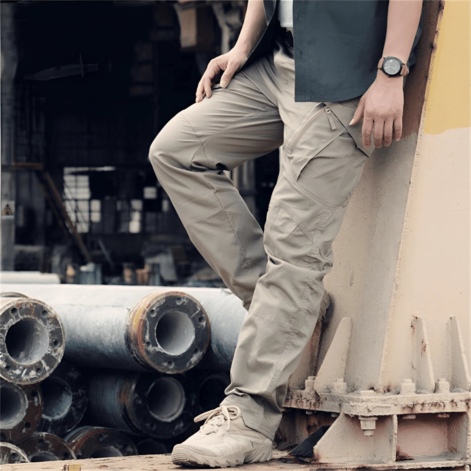 Worrin | Pantalon cargo tactique pour homme – Respirant, pour l'extérieur, multipoches, résistant, style militaire