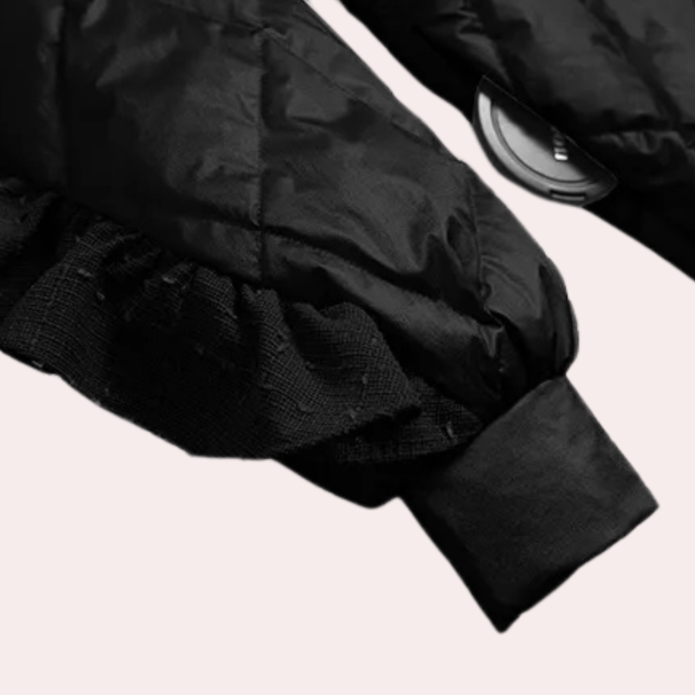 Thia | Vintage Winter Puffer Trench Coat voor Dames - Stijlvol & Warm - Verstelbare taille en knoopsluiting